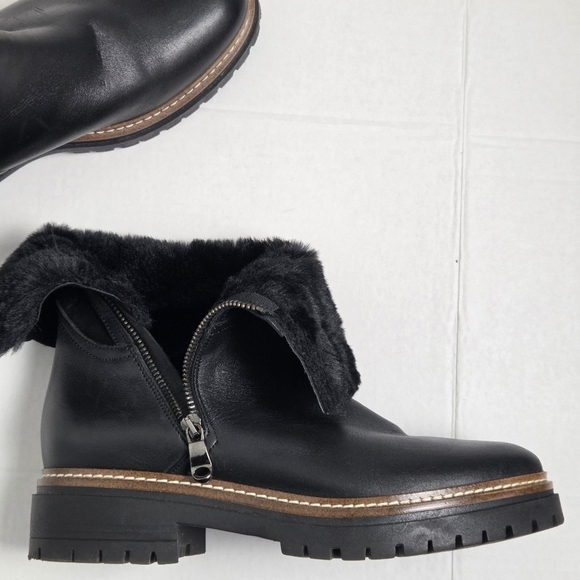 FABIANELLI Suede and Leather Black Ankle Booties Size 41 (9.5) Made in Italy - Picture 8 of 14